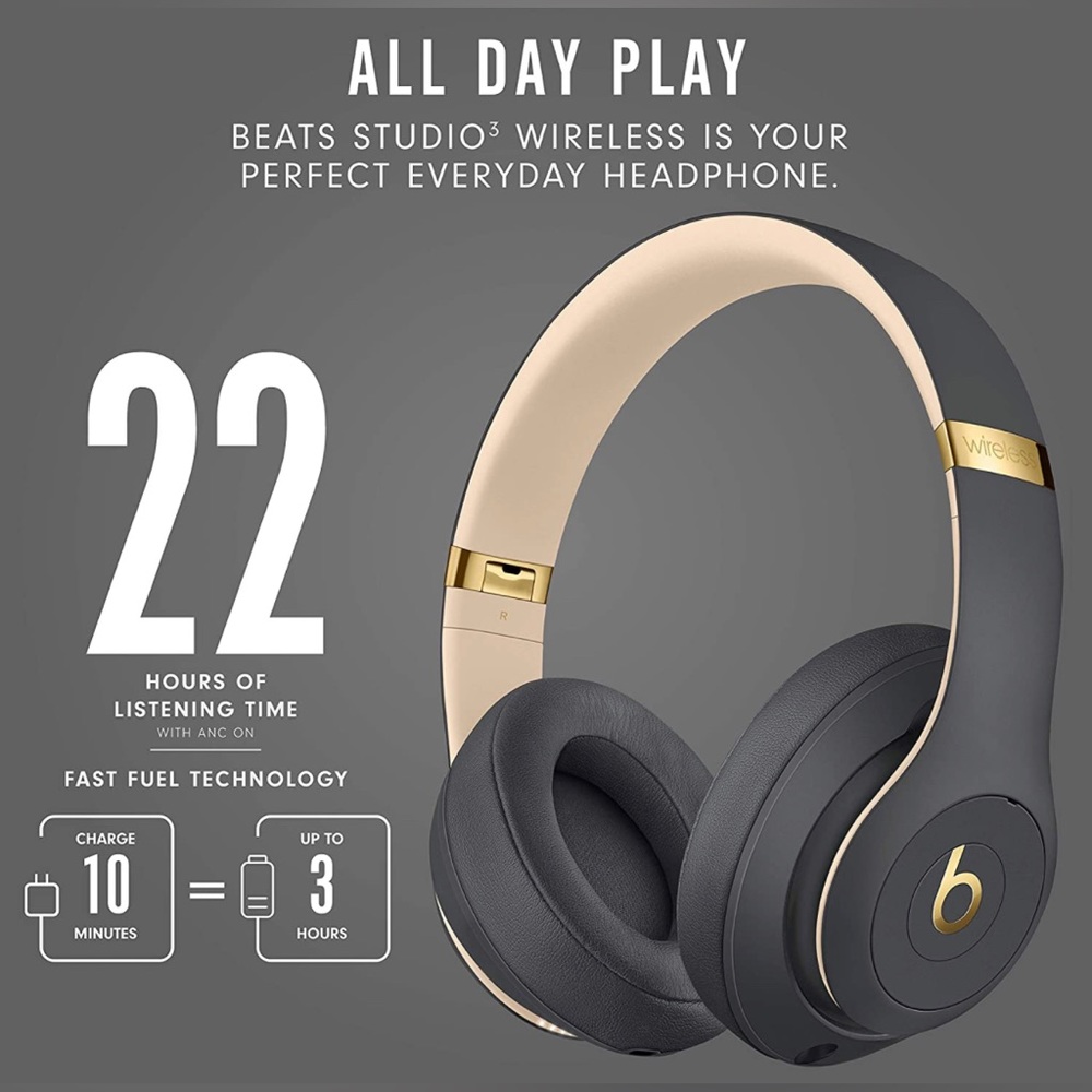 Beats Studio 3 wireless headphone - Shadow Gray - Picture 7 of 10